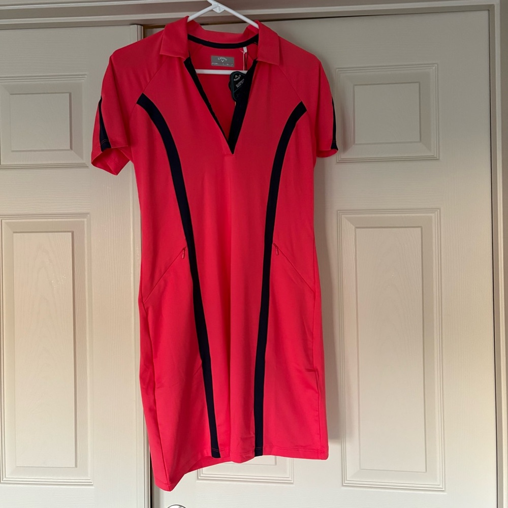 Callaway Pink and Navy Dress